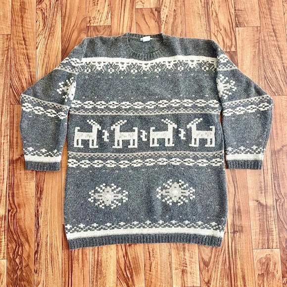 Nordic vintage sweater blend of lamb wool, cashmere and silk - Picture 1 of 5